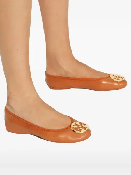 Pantofi cu toc Tory Burch din piele maro