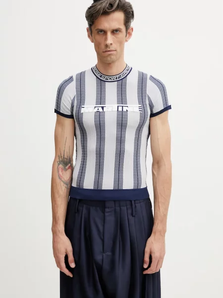 Martine Rose Logo футболка з віскозою рожева