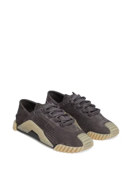 Sneakerși Dolce & Gabbana din piele de căprioară gri