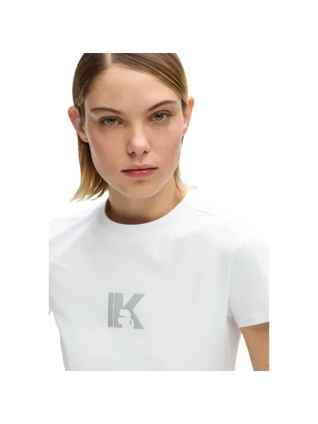 Tricou Karl Lagerfeld cu autograf alb