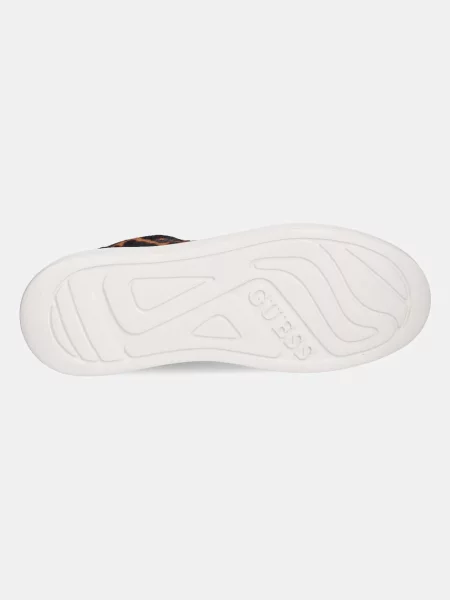 Кожаные кроссовки Guess коричневые