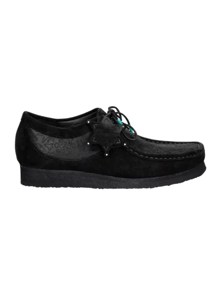 Półbuty Clarks zamszowe czarne