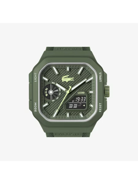 Lacoste Zegarek Męski Khaki zielony
