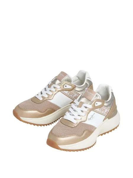 Pantofi Pepe Jeans plasă alb