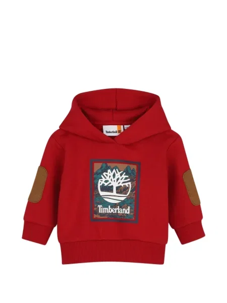 Bluza z kapturem dziecięca Timberland czerwona