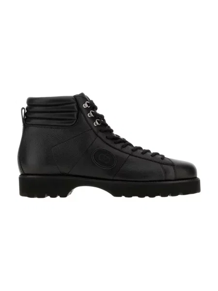 Buty do kostki Valentino Garavani skórzane czarne