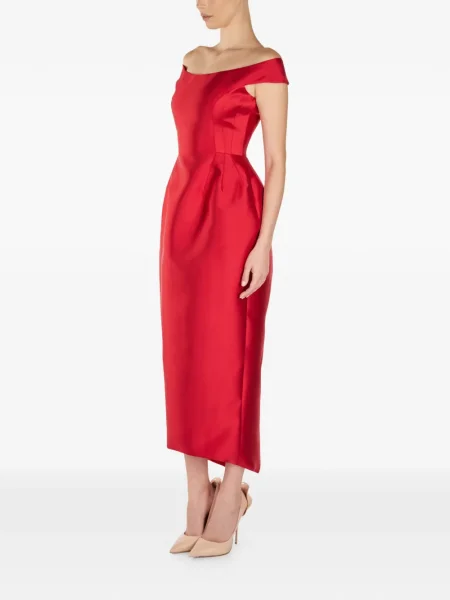 Rochie midi Araftu până la genunchi de costum roșu