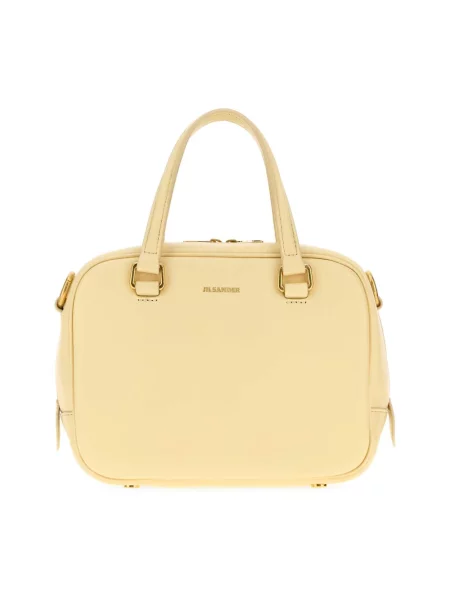 Shopperka Jil Sander skórzana żółta