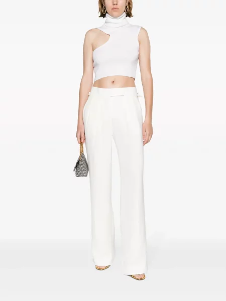 Plisuoti kelnės Tom Ford balta