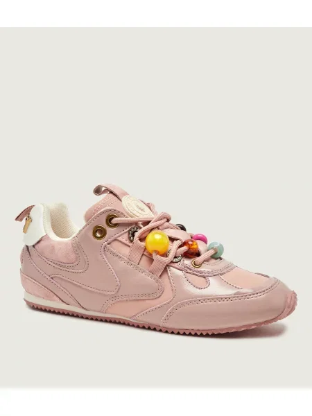 Kurt Geiger Teniși din piele Kurt Bead Slim | piele întoarsă roz