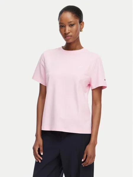 Tommy Hilfiger T-Shirt Th Script jasny różowy