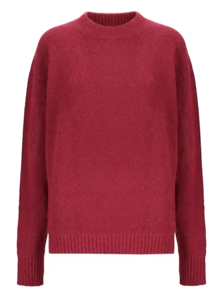Pulover Laneus cu decolteu rotund roșu