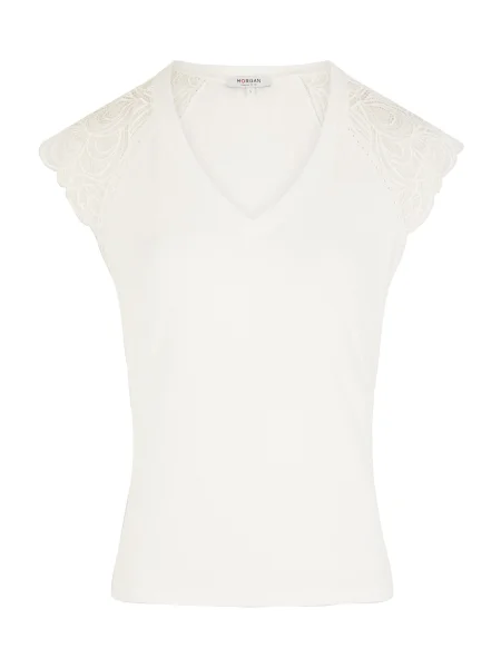 Bluză Morgan din dantelă cu mâneci din dantelă negru