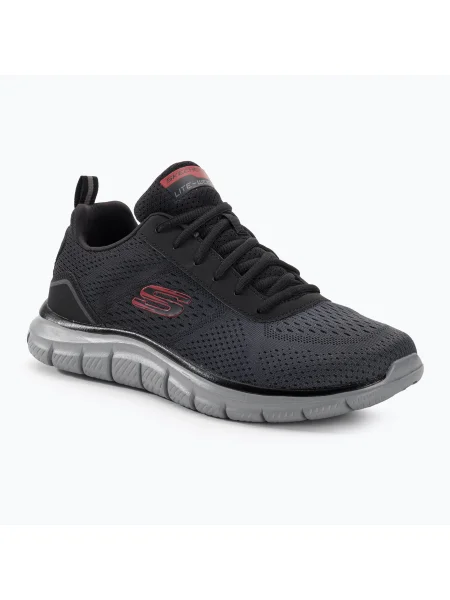 SKECHERS Track Ripkent pánska tréningová obuv black/charcoal čierna