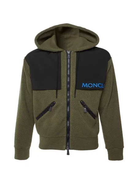 Geacă Moncler din fleece verde