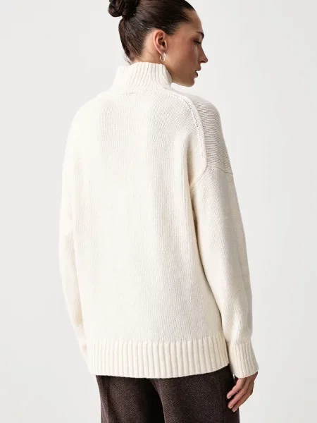 Tommy Hilfiger sweter wełniany beżowy