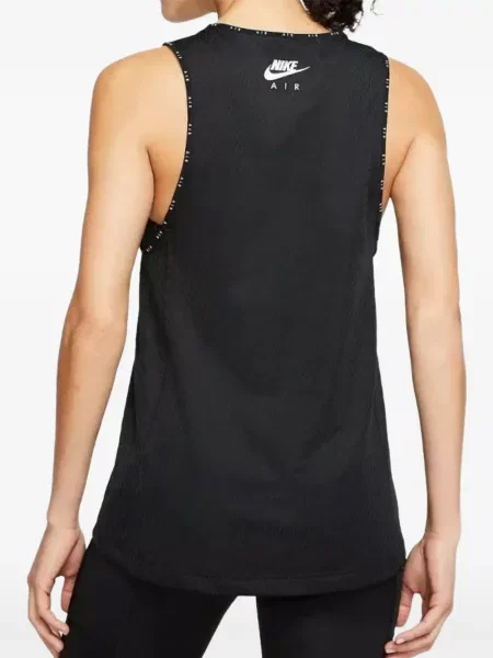 Trčanje majica s kapuljačom Nike od velura visoki struk crna