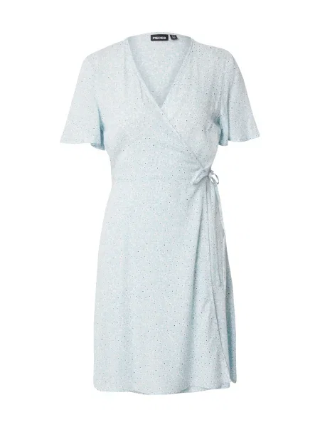 PIECES Poletna obleka PCTALA NEW marine / svetlo modra bela