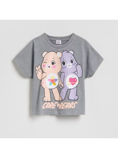 Reserved Tričko s potiskem Care Bears tmavě šedá