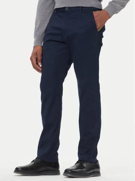 Calvin Klein Chino hlače Mornarsko modra