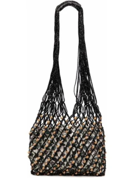 Geanta hobo Sensi Studio plasă negru