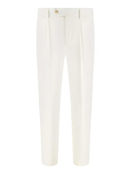 Boggi Milano Pantaloni cu dungă murdar alb