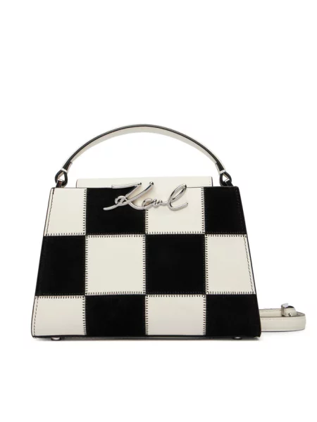 Karl Lagerfeld torebka crossbody skórzana K/SIGNATURE czarna