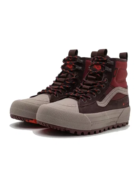 Sneakersy Vans skórzane brązowe