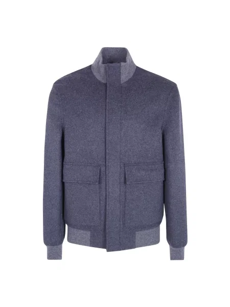 Kurtka bomber Brunello Cucinelli niebieski