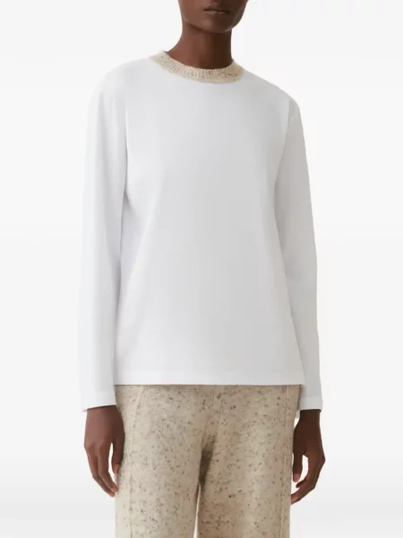 Lung tricou Fabiana Filippi alb