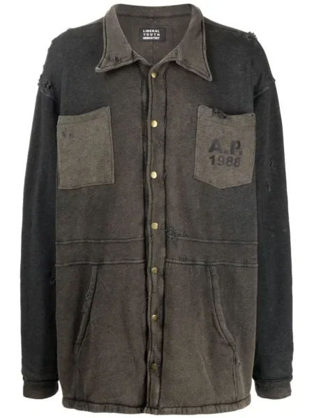 Риза Liberal Youth Ministry с протрити краища черно