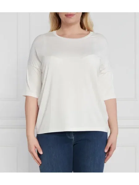 Persona by Marina Rinaldi Tricou plus size | Oversize fit alb