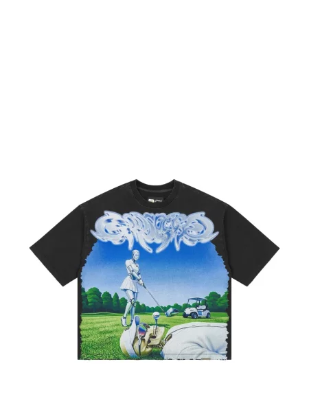 Tricou Godspeed cu imagine negru