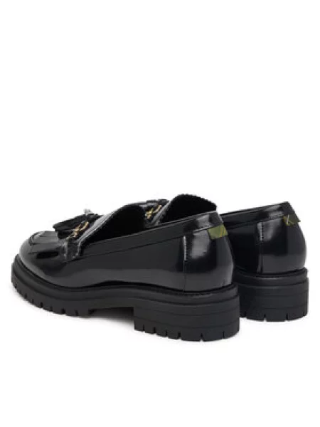 Barbour mokasini usnjeni Ava črna