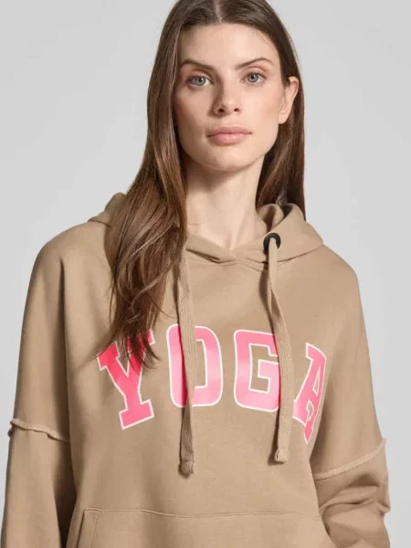 Bluza z kapturem o kroju oversized z czystej bawełny z kieszenią kangurką Miss Goodlife