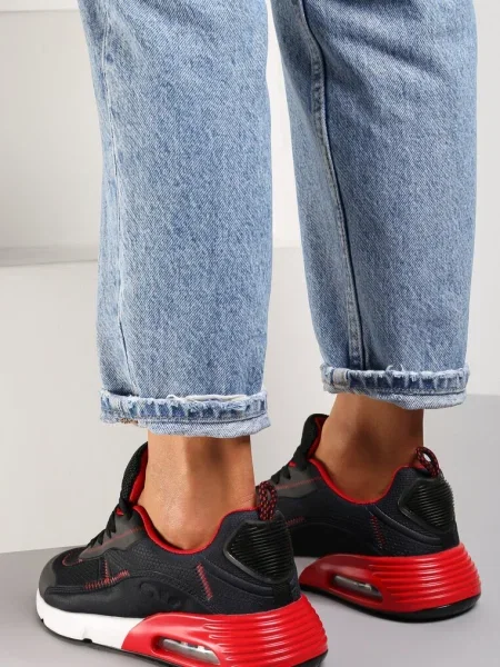 Sneakers Negru-Roșu Qinerris negru