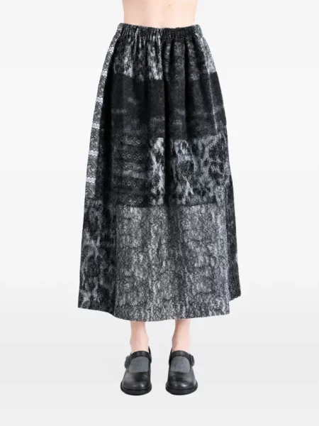 Миди пола Comme Des Garçons Tao с дантела черно