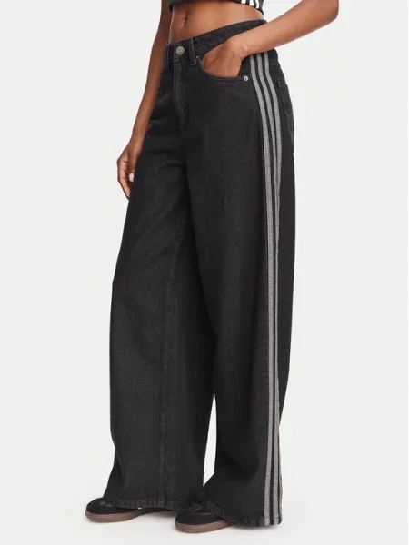 Adidas Τζιν Oversize μαύρο