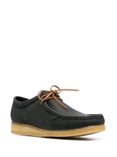 Боти до глезена Clarks Originals с връзки с дантела черно