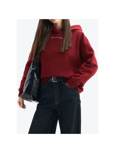 Bluza z kapturem Max Mara z kapturem czerwona