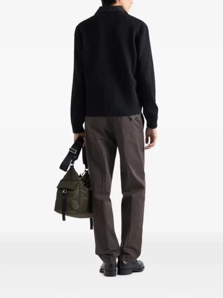 Cardigan Prada de lână negru