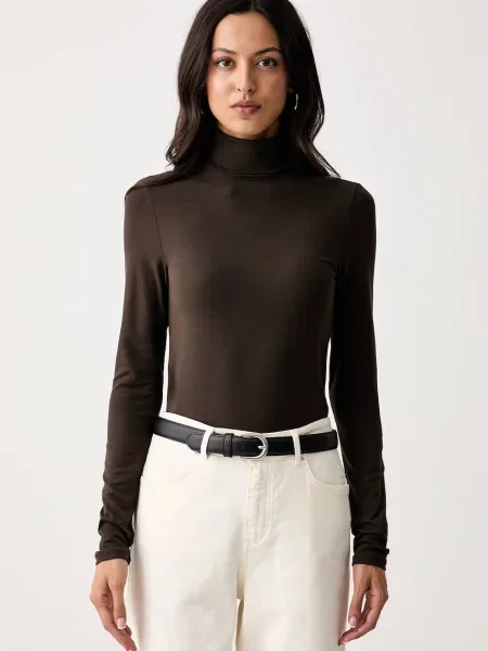 Tricou polo Marc O'polo din modal maro