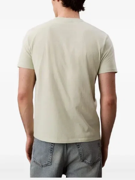 Tricou polo Calvin Klein cu autograf verde
