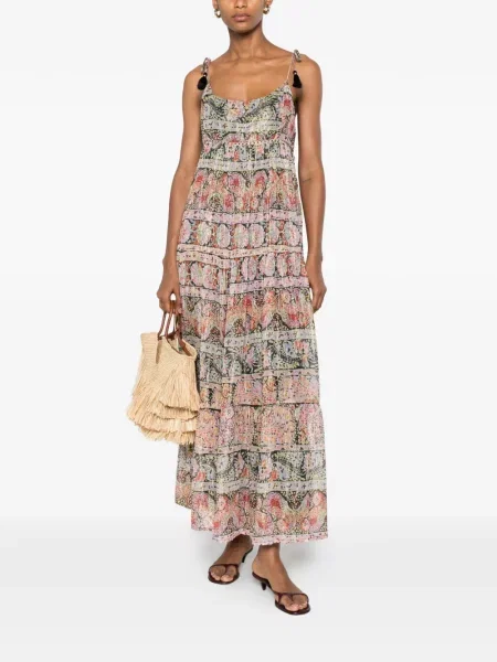 Rochie Rixo cu imagine cu model paisley negru