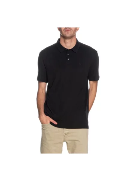Calvin Klein polo gładki czarny