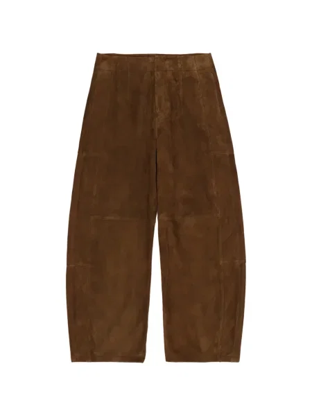 Pantaloni Bimba Y Lola din piele de căprioară maro