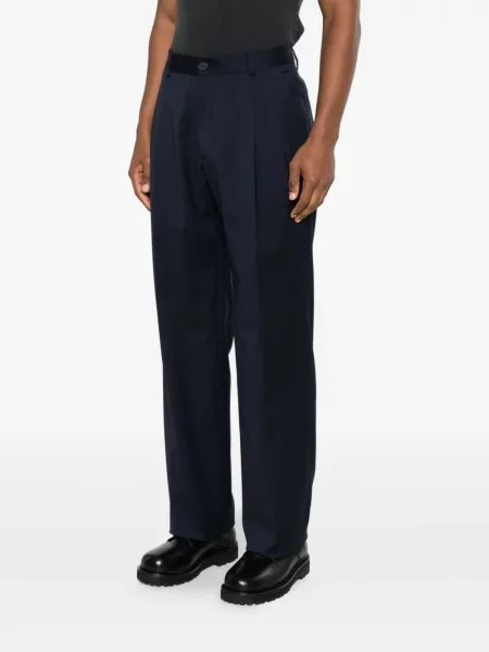 Plisované kalhoty Manuel Ritz modré