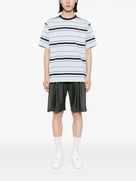 Dryžuotas marškinėliai A Bathing Ape® mėlyna