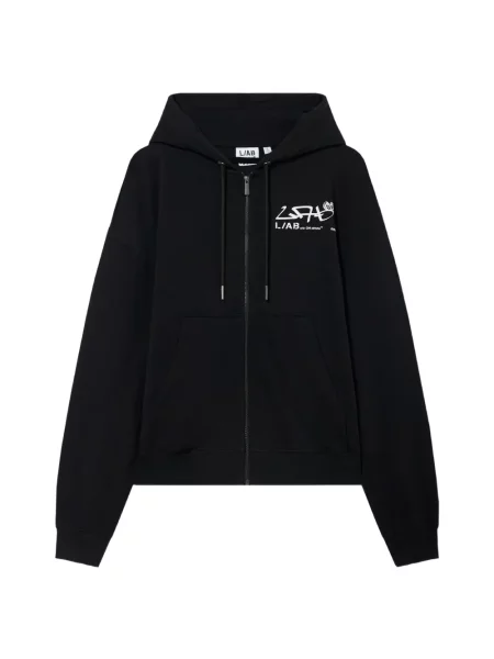 Hanorac cu glugă L/ab C/o Off-white cu imagine alb