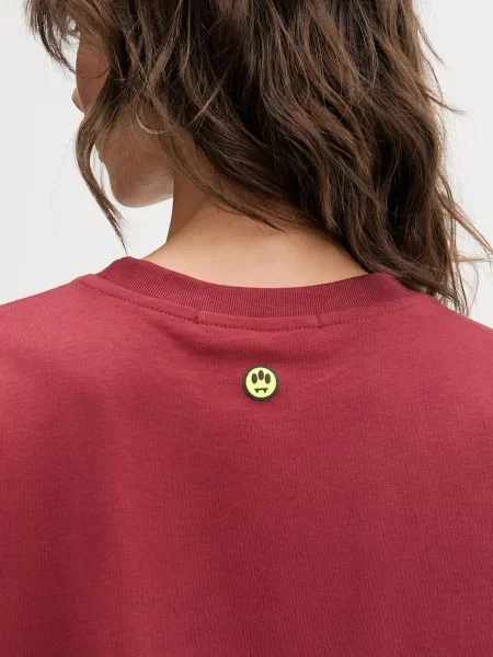 Футболка Barrow з принтом бордовий